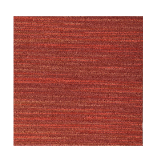 Red used carpet tile